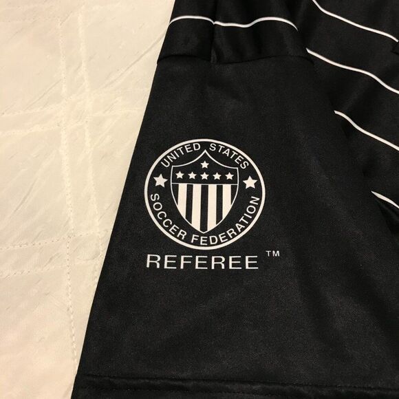 Soccer Referee‎ Jersey Men's XL Official Sports Pro Style Short Sleeve Black - Picture 4 of 5